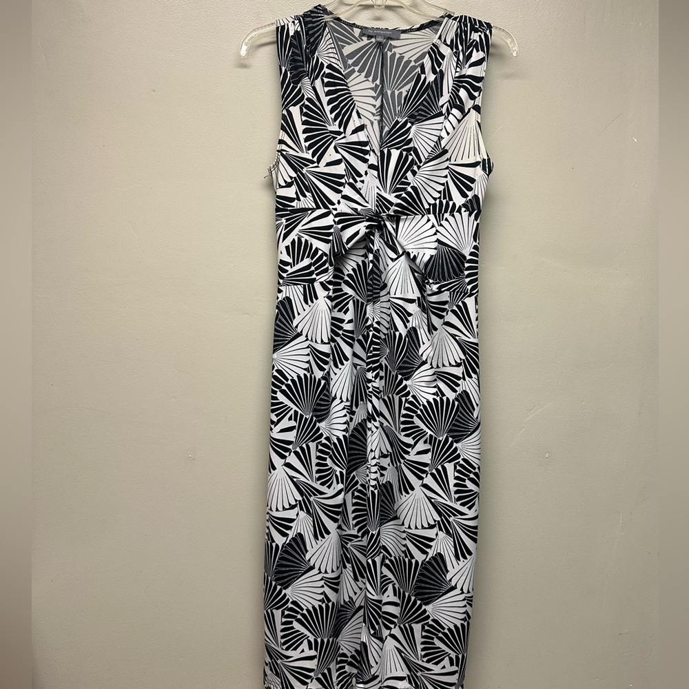 NY Collection Black and White Design Dress